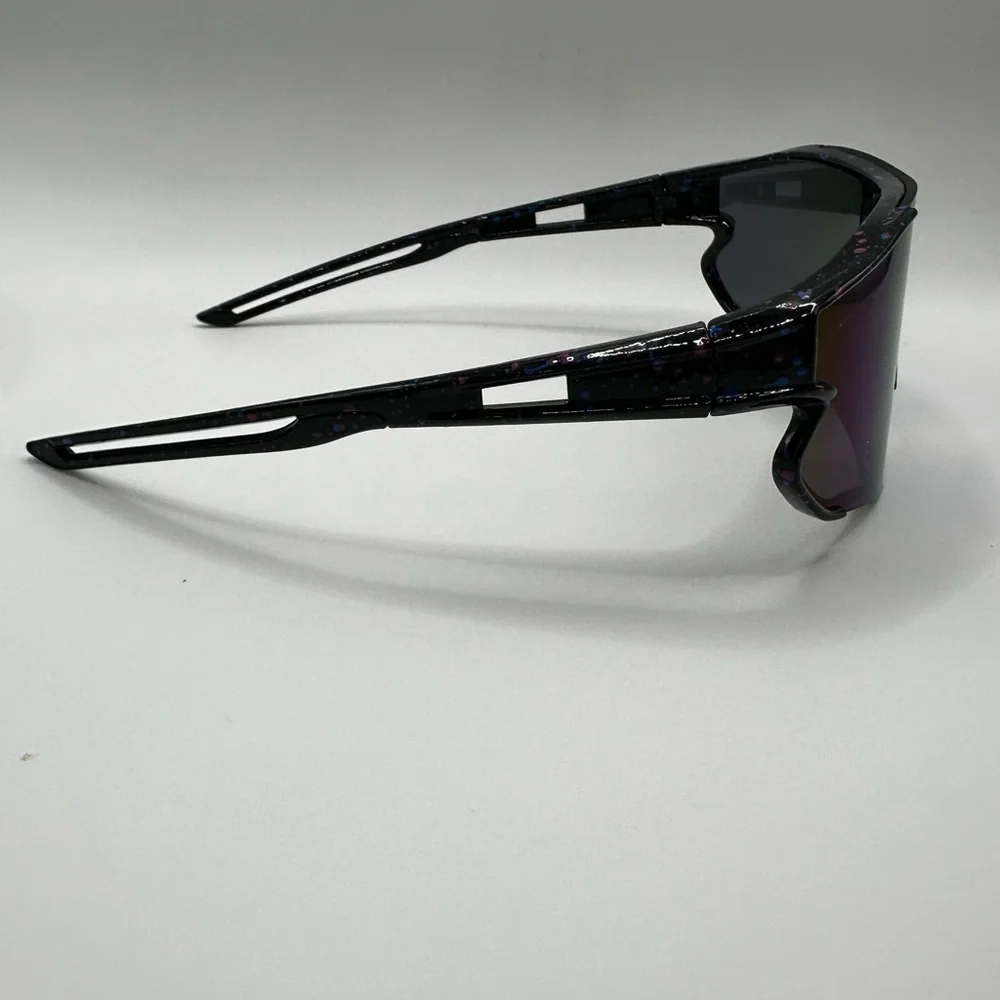 Kids Baseball/ Softball Black Speckled Sunglasses